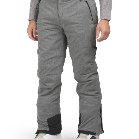 NWT AVALANCHE charcoalAdjustable Waist Cargo Pocket Ski Pants 362tn